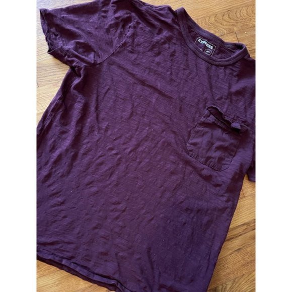 Deep Maroon Colored Express T-Shirt - Picture 2 of 4